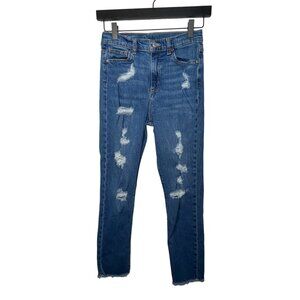 Art Class Girls Size 12 Ripped Skinny Jeans 👖 Stretch Blue Denim Fall Ready